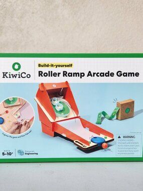 NEW KiwiCo. Kiwi Co. Marble Roller Ramp Arcade Game Pinball Machine Physics Scie